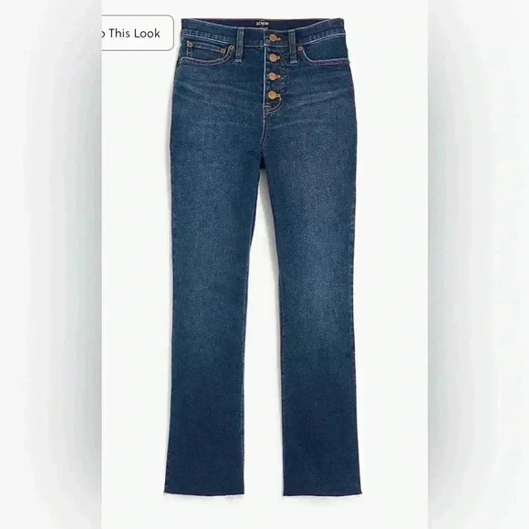 JCREW Tall high-rise flare crop jean with button fly in all-day stretch - NWT - Picture 1 of 14